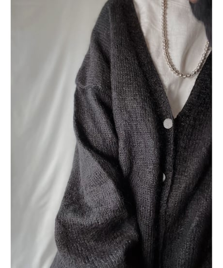 【USED】  Acrylic Knit Cardigan/220127-027