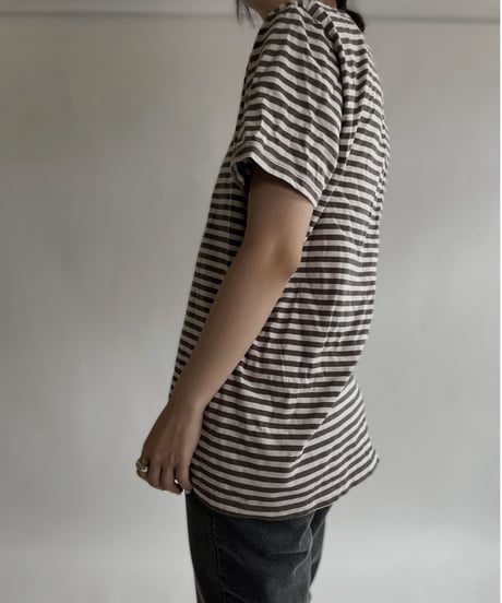 【USED】 BANANA REPUBLIC Short Sleeve Striped T-shirt / 220521-012