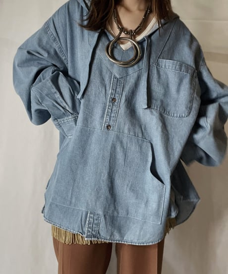 【RE;CIRCLE】 Remake Denim Mexican Parker③/210906-014
