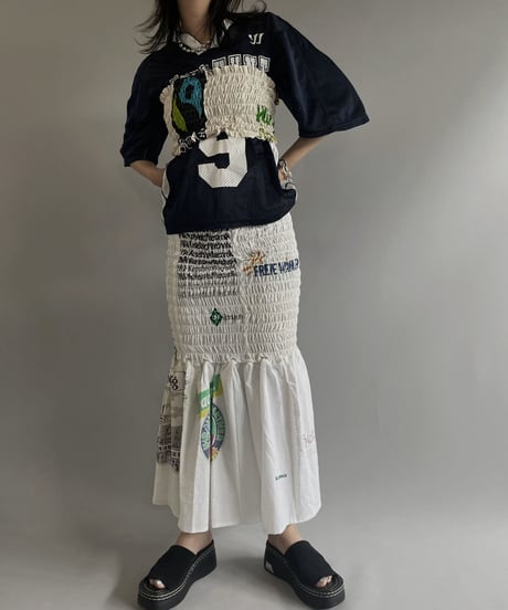 【RE;CIRCLE】RE Eco-Friendly Bag Shirring Tube Top / 230727-001
