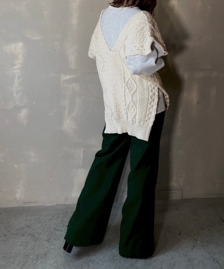 【RE;CIRCLE】Cable Knit Vest ③ / 201112-027