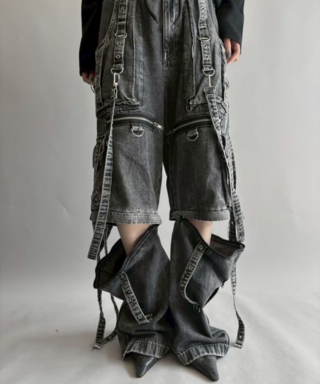 【USED】 TRIPPPRS X-Strap Paint Fog Wash Denim / 251018-009