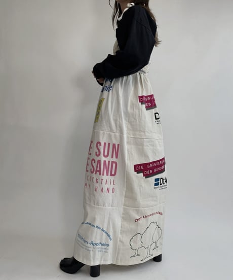【RE;CIRCLE】 RE Eco-Friendly Bag Shirring One-piece / 220825-014