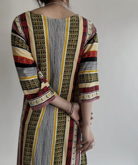 【USED】 Ethnic Short Sleeves One-piece / 220507-024