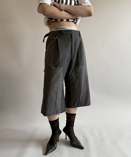 【RE;CIRCLE】 Re Suit Double Knee Shorts / 250612-007