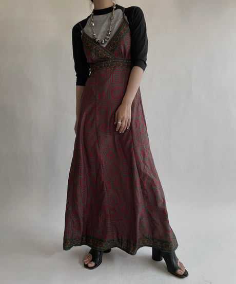 【USED】 Ethnic Printed Camisole One-piece / 220528-016