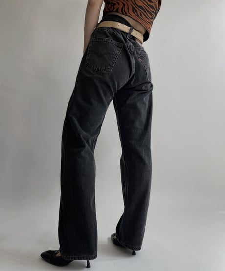 【USED】   Levi's Denim Pants 501 Black / 220416-020