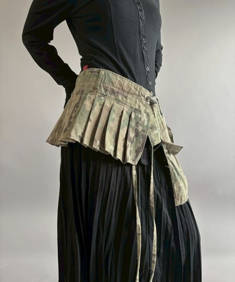 【RE;CIRCLE】 RE  Military Camouflage Wrap Skirt / 260226-002