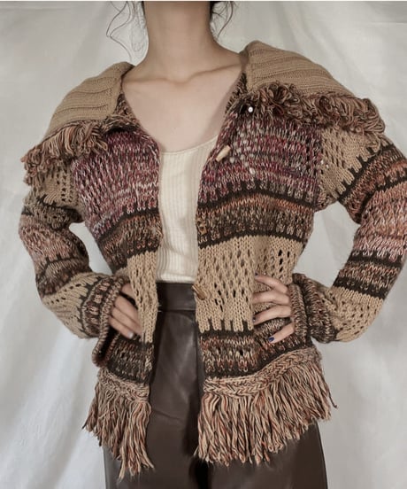 【USED】   Knit Cardigan/211216-034