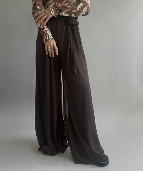 【USED】 Dressbarn Collection Sheer Wide Pants/24302-005