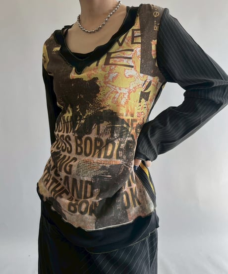 【USED】 Cop.Copine Design Top  /251014-011