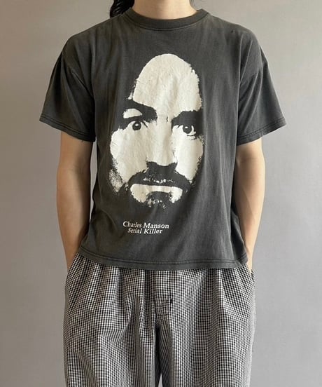 【USED】Charles Manson Serial Killer T-Shirt /240824-115