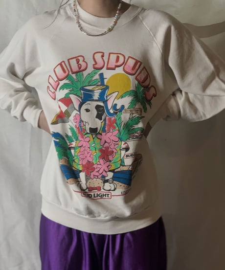 【USED】  CLUB SPUDS BUD LIGHT Sweat /210310-017