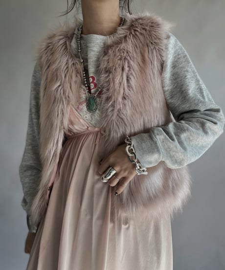 【USED】 CHEROKEE Fake Fur Vest / 240101-038