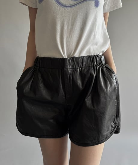 【USED】 Leather Shorts / 250913-003