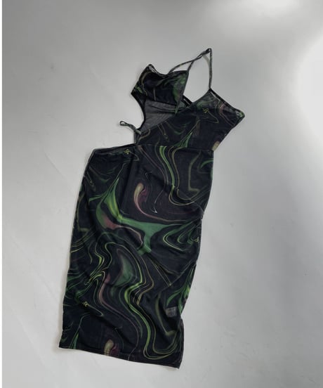 【USED】 Mesh Patterned One-piece / 220409-016