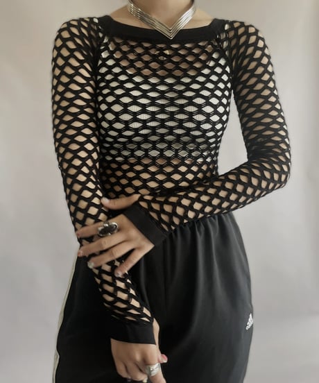【USED】 L/S  Mesh Top   / 230422-023