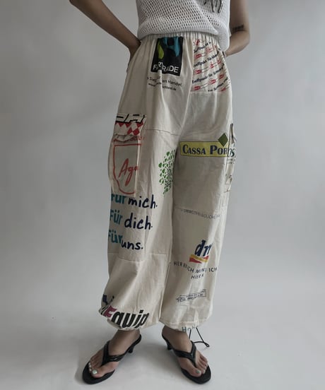 【RE;CIRCLE】 RE Eco-Friendly Bag Draw Cord Pants / 220804-020