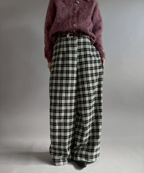【USED】 Plaid Easy Pants / 260117-016
