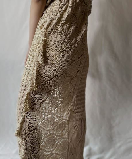 【RE;CIRCLE】  RE Crochet Lace N/S One-piece/20210819-042