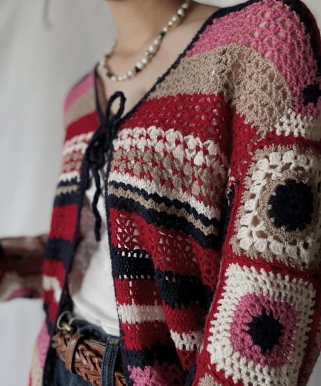 【USED】  Crochet L/S Cardigan/210825-046