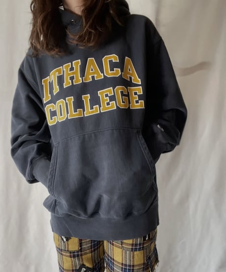 【USED】  Champion Reverse Weave Hoodie ITHACA COLLEGE/211116-036