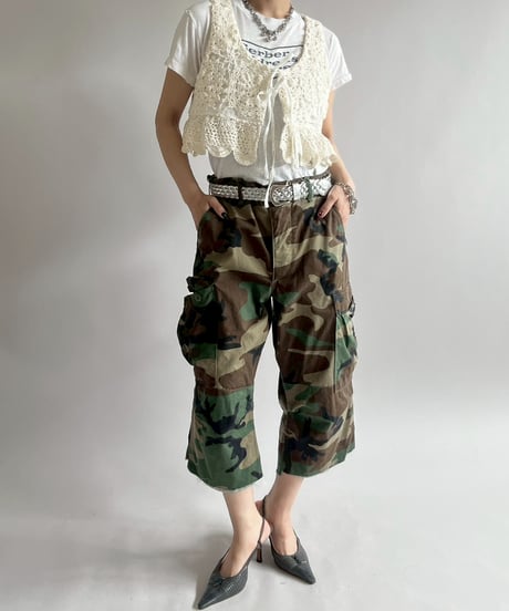 【RE;CIRCLE】RE Crochet Short Vest / 250515-006