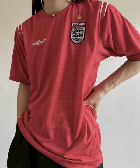 【USED】 UMBRO 04~06's ENGLAND Soccer Shirt/ 250607-045