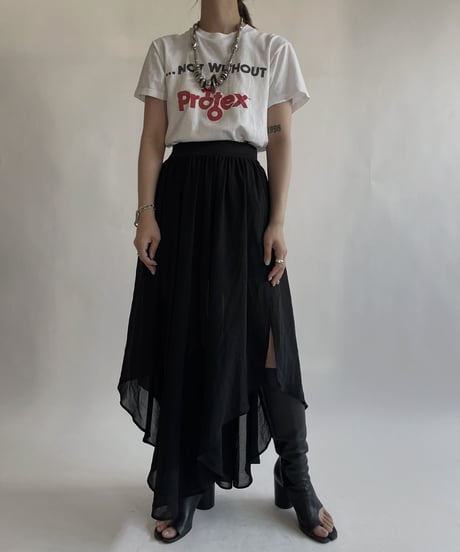 【USED】 Poly Long Skirt / 220611-015