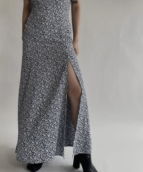【USED】 Flower printed Sleeveless One-piece / 220604-027