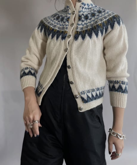 【USED】   Nordic Knit Cardigan / 221203-001