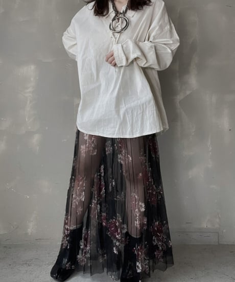 【USED】Poly Long Skirt/ 220312-007