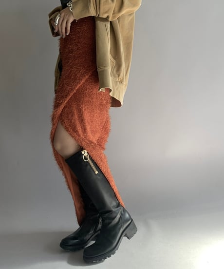 【USED】 Dead Stock COU COO Pile Long Skirt / 241124-011