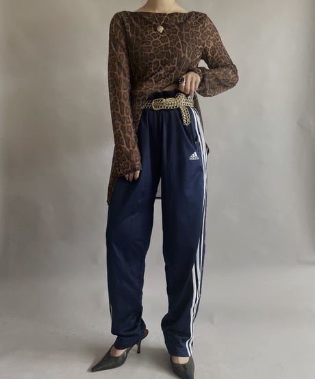 【USED】 L/S Leopard Mesh Top   / 230422-021