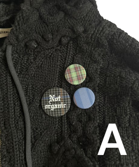【RE;CIRCLE】 RE Aran Knit Double Zip-up Parka / Black / 251030-005
