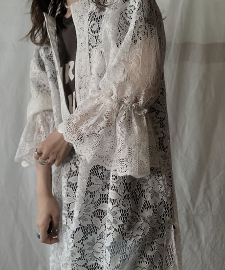 【RE;CIRCLE】 RE Lace Open Collar One-piece②/210630-015