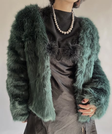 【USED】LANSHIFEI Fake Fur Jacket / 240101-007