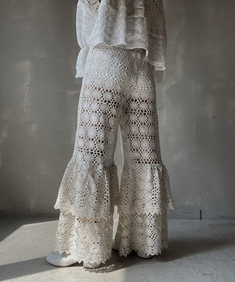 【RE;CIRCLE】 RE Crochet Tiered Pants③/20220317-008