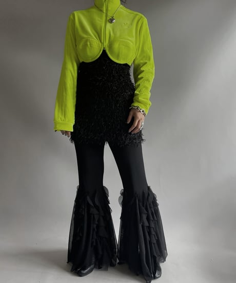 【USED】 Fur Lame Camisole Top / 231009-029
