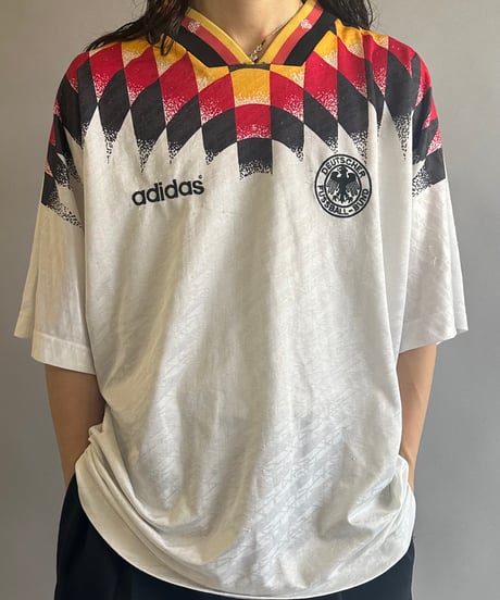 【USED 】adidas 94~96's GERMANY Soccer Shirt /240603-007