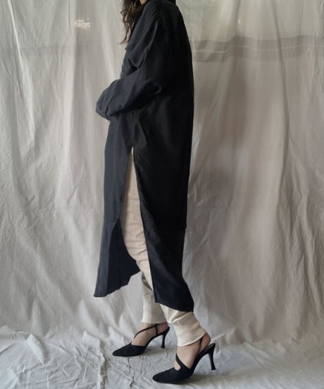 【RE;CIRCLE】 RE Silk Open Collar One-piece/210613-004