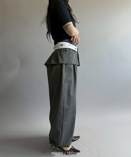 【再受注販売】 Chinatsu Aoyama×Dickies®︎ The Makers Pants Set Charcoal / 260605-002