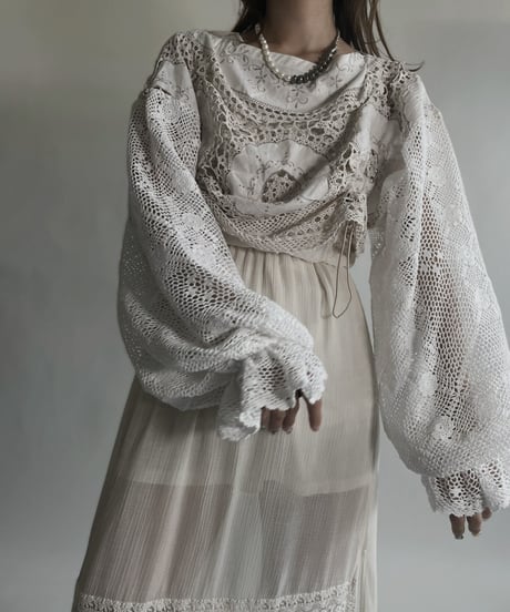 【RE;CIRCLE】 RE Crochet Top / 220623-021