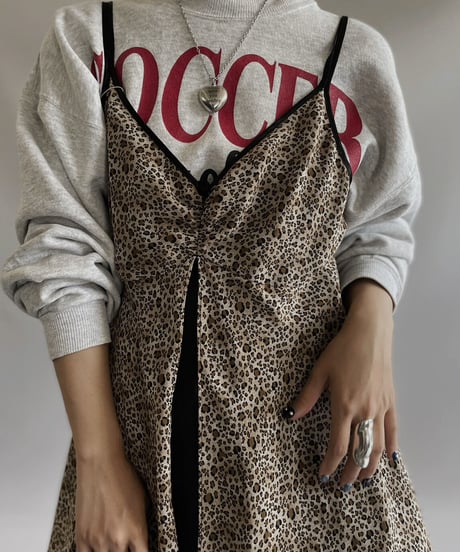 【USED】 Leopard Patterned Camisole One-Piece   / 230923-007