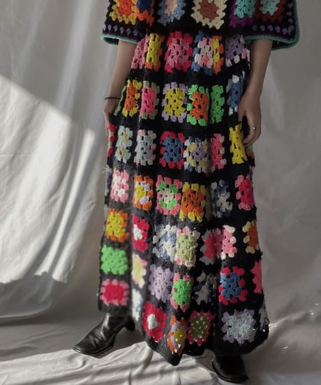 【RE;CIRCLE】 RE Granny Long Skirt③/211216-042