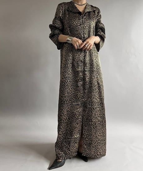 【USED】MOGAN TAYLOR Leopard Patterned Long One-Piece /240907-038