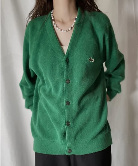 【USED】   LACOSTE Knit Cardigan 12/211126-020