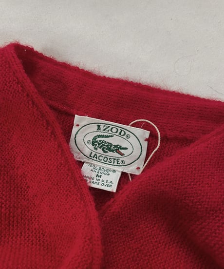 【USED】 LACOSTE Acrylic Knit Cardigan  ⑨ / 220111-010