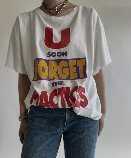 【USED】 Short Sleeved T-shirt “U SOON FOREGET THE PRACTICES”/ 220611-022