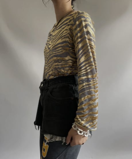 【USED 】CUT OFF Levi's 550 Denim Skirt / 231014-008